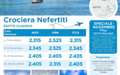 PROPOSTE CROCIERA SUL NILO E CAIRO EGITTO FINE 2026