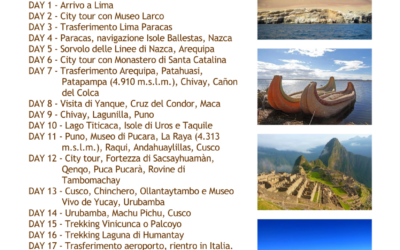 PROPOSTE SUD AMERICA – BOLIVIA PERU’ BRASILE